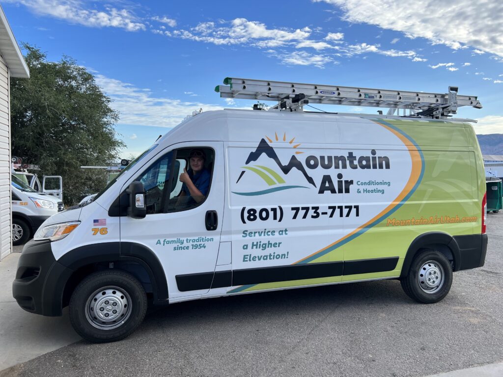 Mountain air AC service van